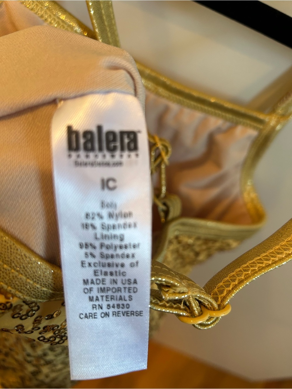 Balera Gold Sequin Cross Back Strappy Tank - IC (7/8) - Picture 5 of 5